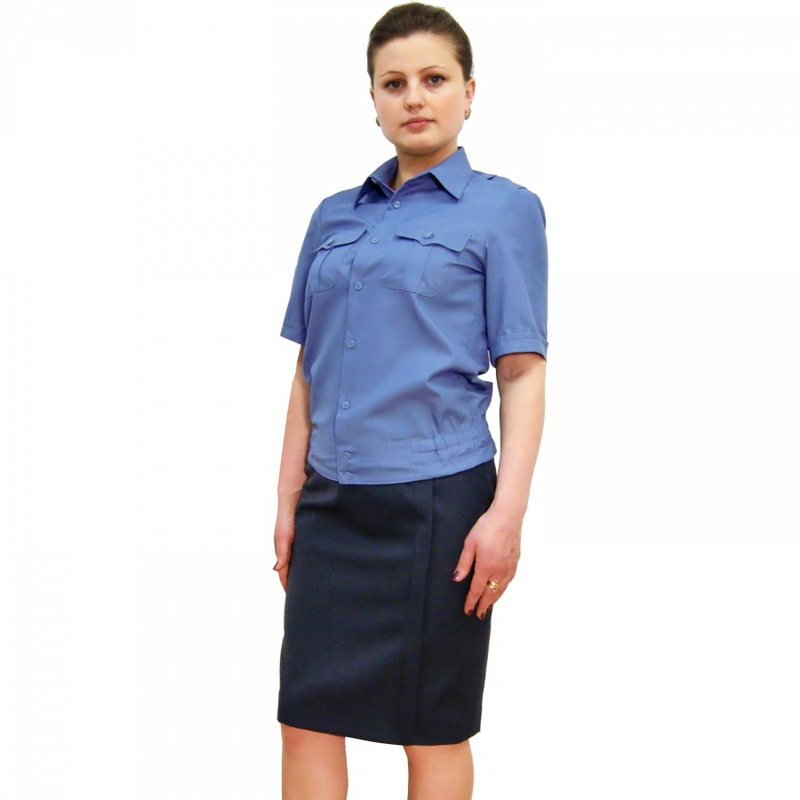 Женская летняя форма. Рубашка ФСИН С коротким рукавом женская. Офисная форма ФСИН женская. Форма ФСИН женская рубашка с коротким рукавом. Синяя рубашка с коротким рукавом ФСИН.